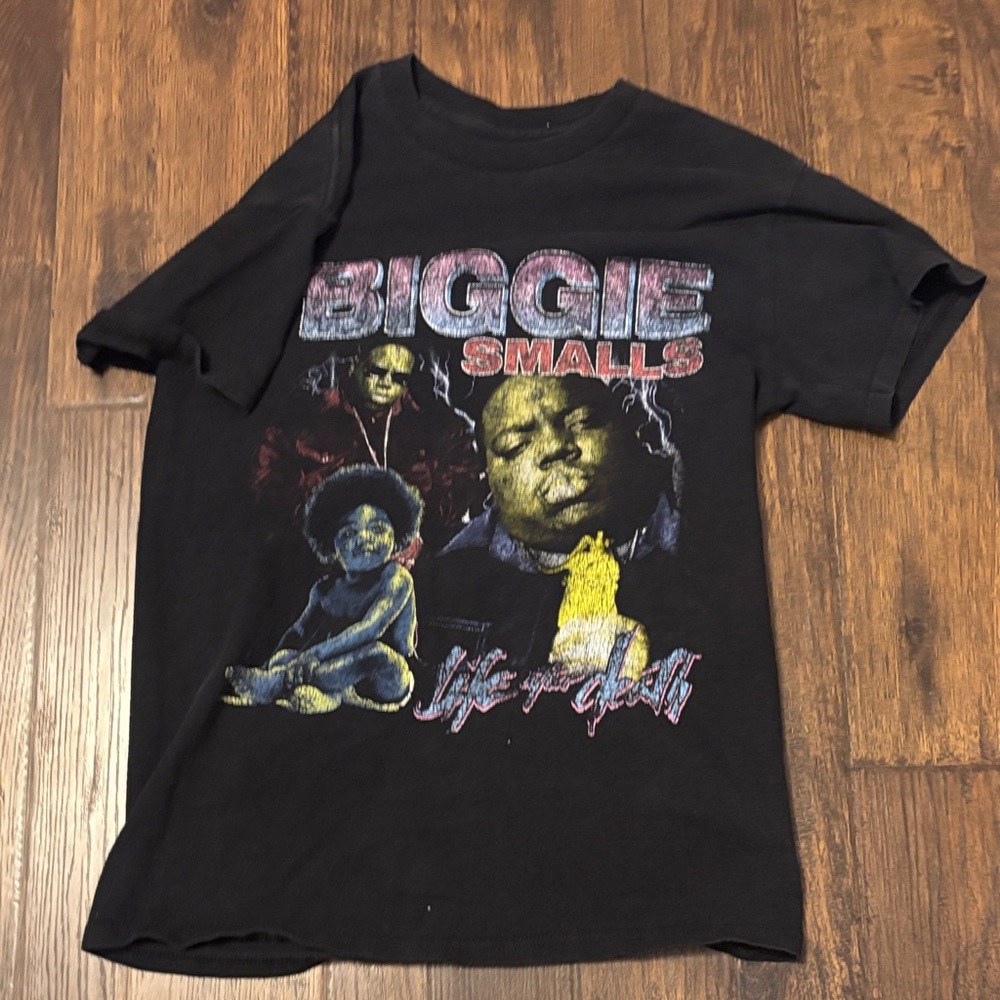 Biggie Smalls Black Graphic Tee for Kids